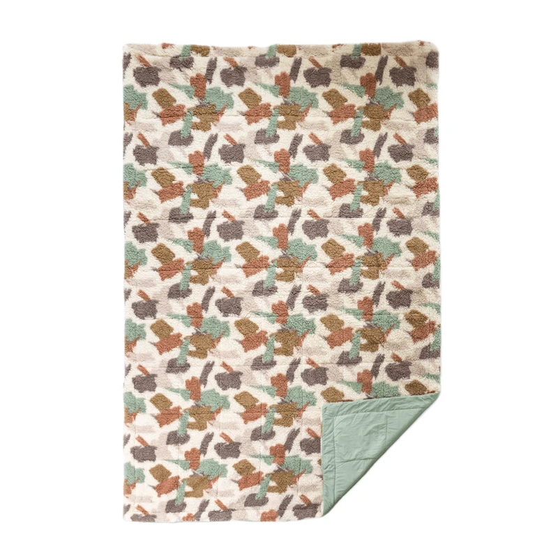 LIV Outdoor Abstract Print Sherpa Throw Blanket 1 LIV Outdoor Abstract Print Sherpa Throw Blanket