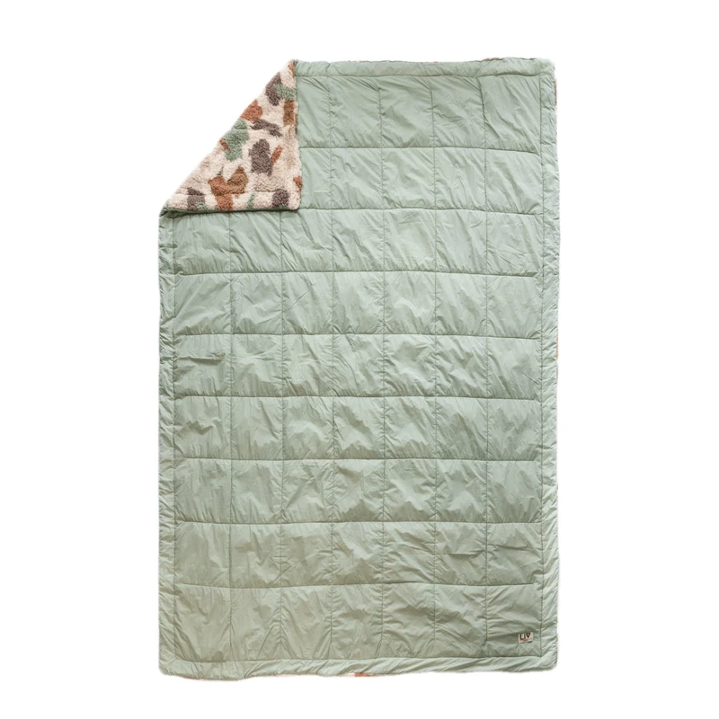 LIV Outdoor Abstract Print Sherpa Throw Blanket 2 LIV Outdoor Abstract Print Sherpa Throw Blanket - Image 2