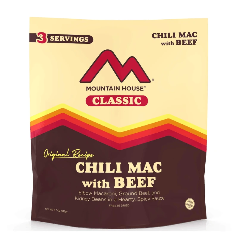 Mountain House Classic Chili Mac With Beef Freeze Dried Meal 2 Mountain House Classic Chili Mac With Beef Freeze Dried Meal - Image 2