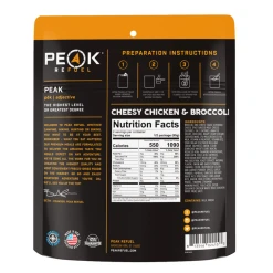 Peak Refuel Cheesy Chicken & Broccoli Freeze Dried Meal - 2 Serving 5 Peak Refuel Cheesy Chicken & Broccoli Freeze Dried Meal - 2 Serving -Outdoor-camping 1089881 800 auto