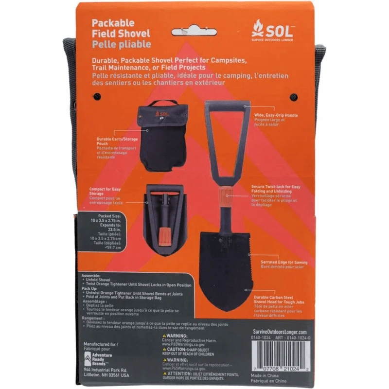 Adventure Medical SOL Packable Field Shovel 3 Adventure Medical SOL Packable Field Shovel - Image 3