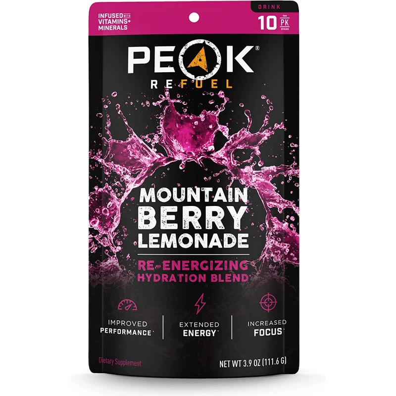 Peak Refuel Re-Energizing Drink Mix - Mtn Berry (10 Pack) 7 Peak Refuel Re-Energizing Drink Mix - Mtn Berry (10 Pack) - Image 7
