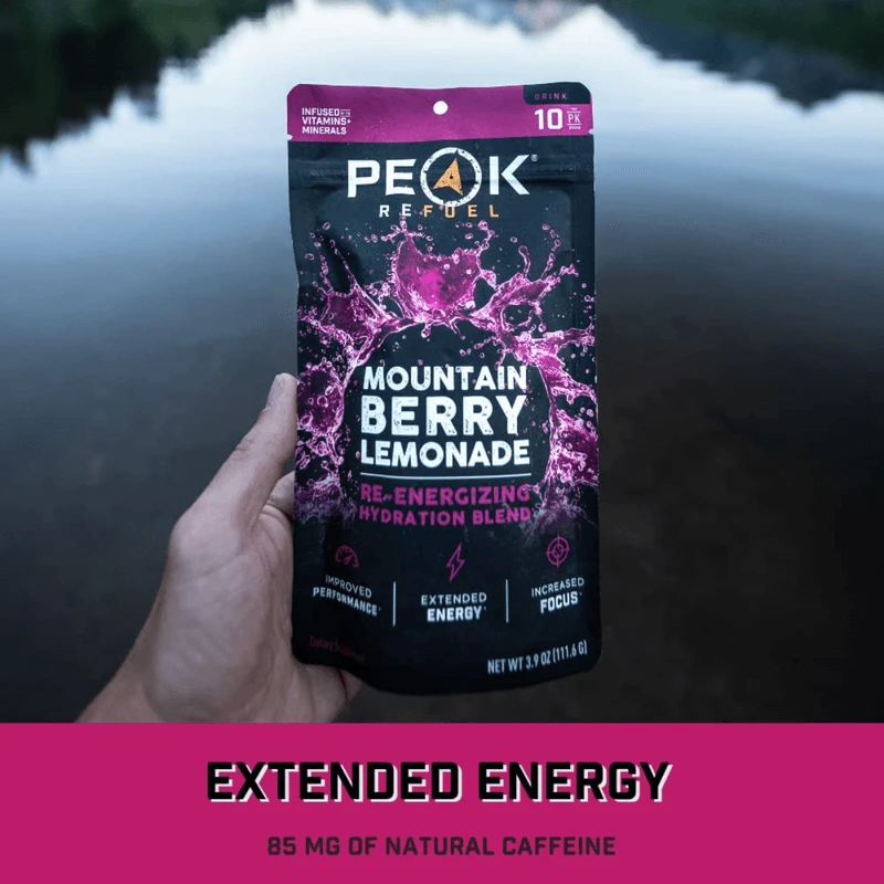Peak Refuel Re-Energizing Drink Mix - Mtn Berry (10 Pack) 3 Peak Refuel Re-Energizing Drink Mix - Mtn Berry (10 Pack) - Image 3