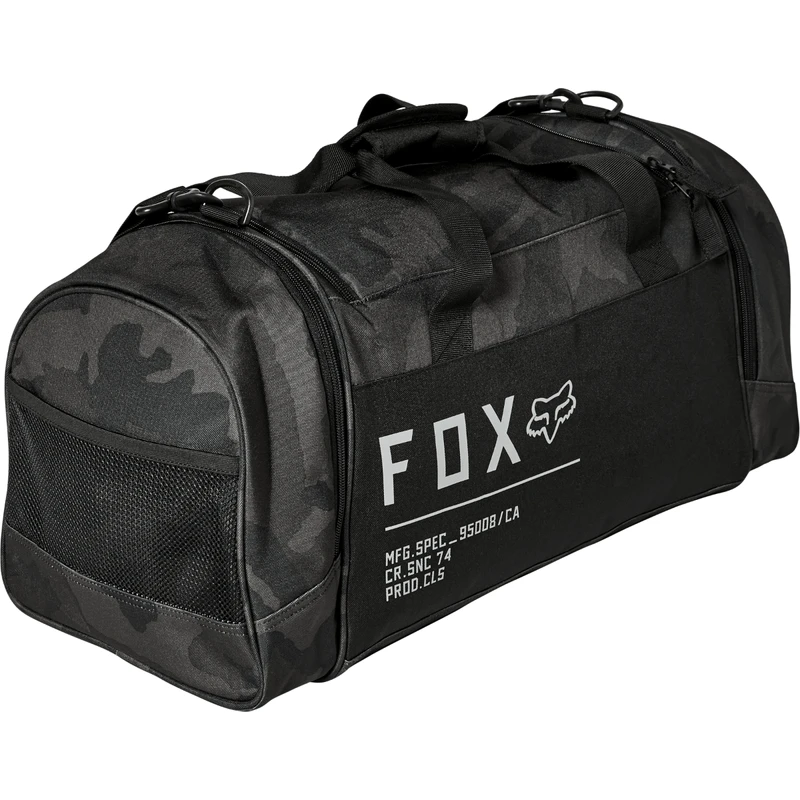 Fox 180 Black Camo Duffle Gear Bag 1 Fox 180 Black Camo Duffle Gear Bag