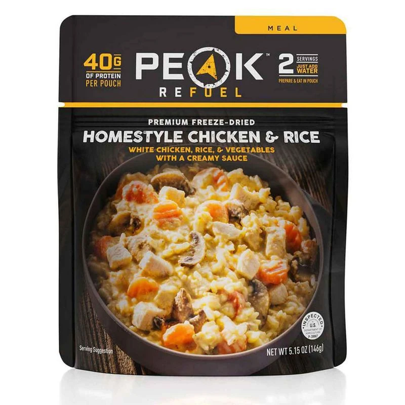 Peak Refuel Homestyle Chicken Rice Freeze Dried Meal 2 Peak Refuel Homestyle Chicken Rice Freeze Dried Meal - Image 2
