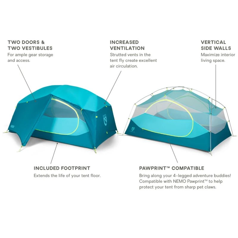 NEMO Equipment Aurora Backpacking Tent And Footprint 10 NEMO Equipment Aurora Backpacking Tent And Footprint - Image 10