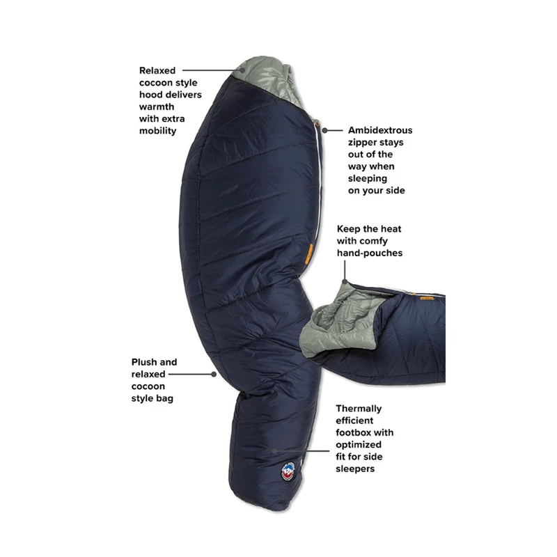 Big Agnes Sidewinder Camp 35°F Mummy Sleeping Bag 1 Big Agnes Sidewinder Camp 35°F Mummy Sleeping Bag
